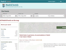 Tablet Screenshot of madridhotelspain.com